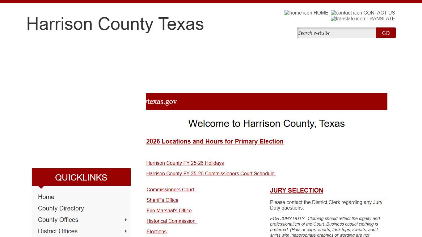 Homepage - Harrison County, TX