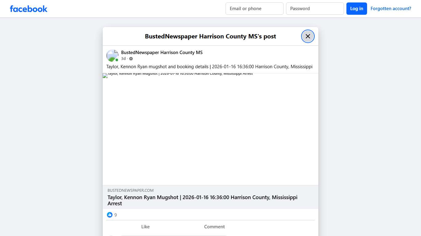 Taylor, Kennon Ryan... - BustedNewspaper Harrison County MS | Facebook